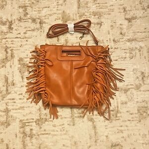 Brown fringe purse